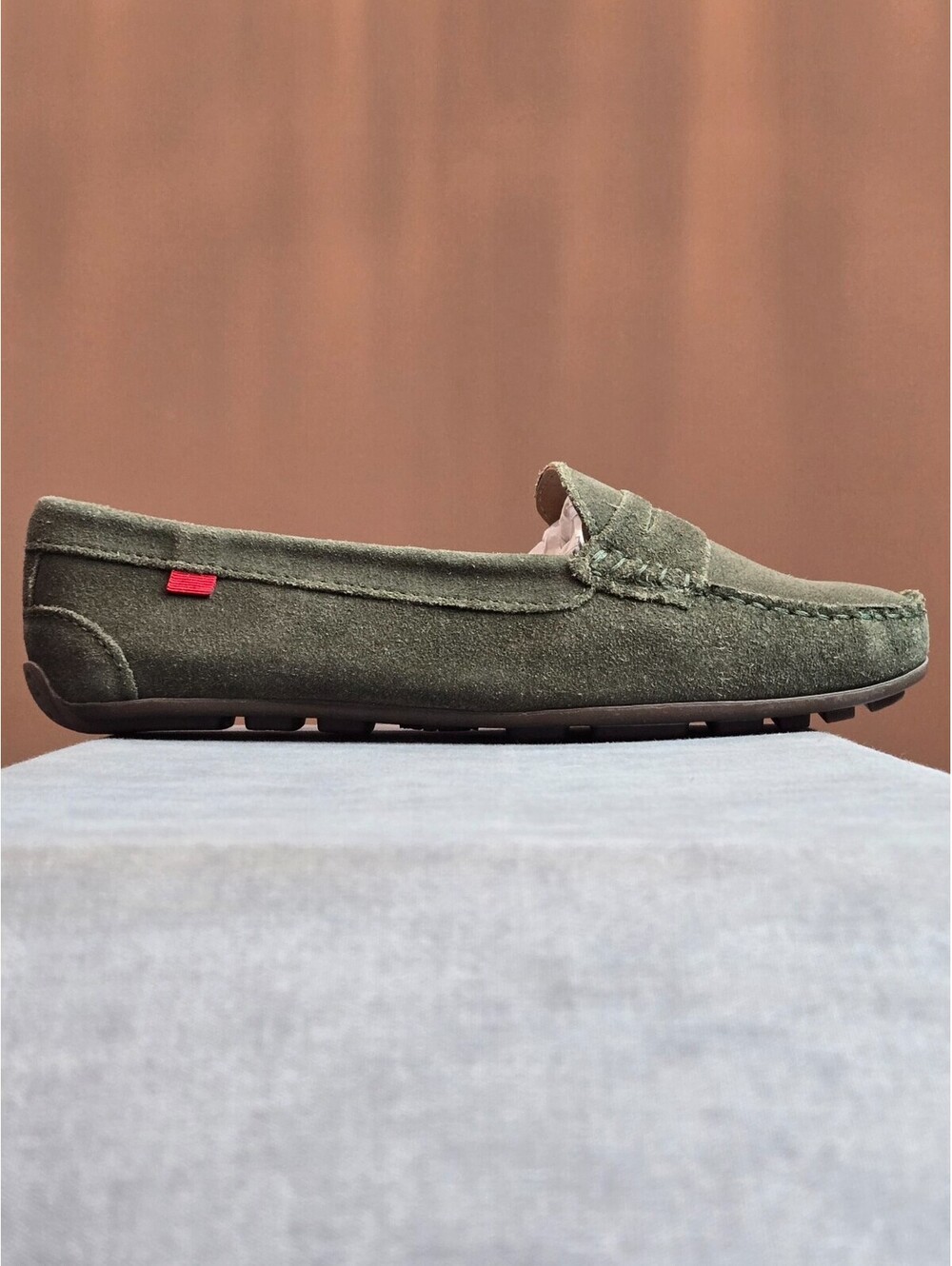 Marc Joseph New York Naples Loafer, Suede - Olive (MJNYW02-OLIS) Women's 6 NEW